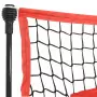 Rete Baseball Portatile Nera e Rossa 183x105x183 cm Poliestere