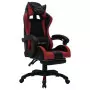 Sedia da Gaming con Luci a LED RGB Rosso Vino e Nera Similpelle