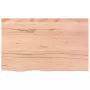 Ripiano Muro Marrone Chiaro 80x50x4 cm Massello Rovere Trattato