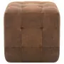 Pouf 2 pz Marrone 30x30x30 cm in Similpelle Scamosciata