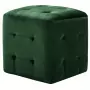 Pouf 2 pz Verde 30x30x30 cm in Velluto