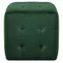 Pouf 2 pz Verde 30x30x30 cm in Velluto