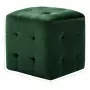 Pouf 2 pz Verde 30x30x30 cm in Velluto