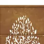 Cancello da Giardino 105x205 cm in Acciaio Corten Design Albero