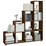 Libreria a Scala Rovere Fumo 142 cm in Legno Multistrato