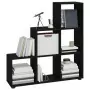 Libreria a Scala Nera 107 cm in Legno Multistrato