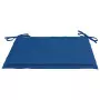 Cuscini per Sedie da Giardino 4 pz Blu Reale 50x50x3 cm Tessuto