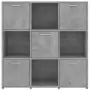 Libreria Grigio Cemento 90x30x90 cm in Truciolato