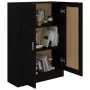 Libreria Nera 82,5x30,5x115 cm in Truciolato