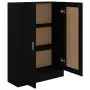 Libreria Nera 82,5x30,5x115 cm in Truciolato