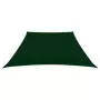 Parasole a Vela in Tela Oxford a Trapezio 2/4x3 m Verde Scuro