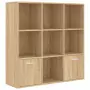 Libreria Effetto Rovere Sonoma 98x30x98 cm in Truciolato