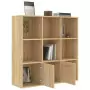 Libreria Effetto Rovere Sonoma 98x30x98 cm in Truciolato