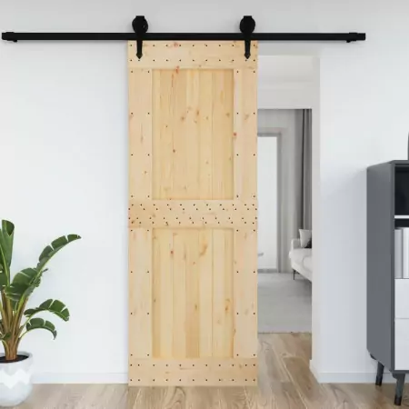 Porta 85x210 cm in Legno Massello di Pino