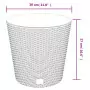 Fioriera con Interno Rimovibile Bianca 15 / 15,3 L PP Rattan