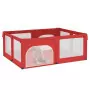 Box per Bambini con 2 Porte Rosso in Tessuto Oxford