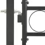 Cancello per Recinzione ad Arco in Acciaio 100x175 cm Nero