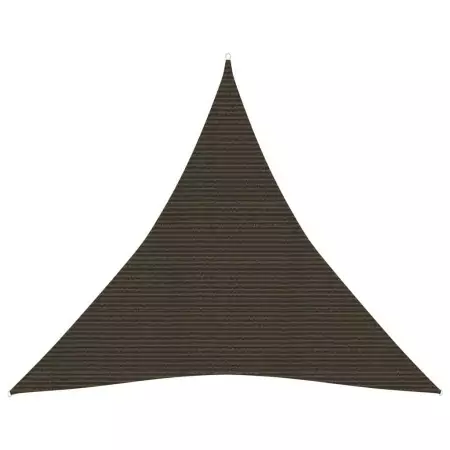 Vela Parasole 160 g/m² Marrone 3,6x3,6x3,6 m in HDPE