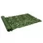 Paravento da Balcone con Foglie Verde Scuro 500x150 cm