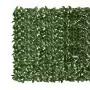 Paravento da Balcone con Foglie Verde Scuro 400x150 cm