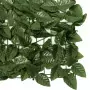Paravento da Balcone con Foglie Verde Scuro 300x150 cm
