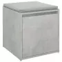 Cassetto Contenitore Grigio Cemento 40,5x40x40 cm in Legno