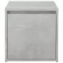 Cassetto Contenitore Grigio Cemento 40,5x40x40 cm in Legno