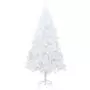 Albero di Natale Artificiale con Rami Folti Bianco 210 cm PVC