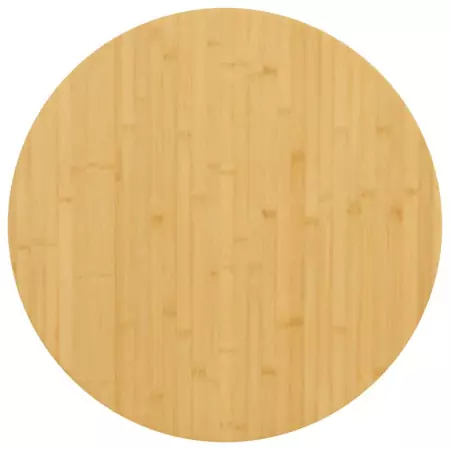 Piano del Tavolo Ø60x4 cm in Bambù