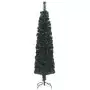 Albero Natale Artificiale Sottile Supporto 150 cm Fibra Ottica