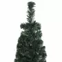 Albero Natale Artificiale Sottile Supporto 150 cm Fibra Ottica