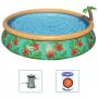 Bestway Fast Set Piscina Gonfiabile Paradise Palms 457x84 cm