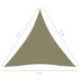 Parasole a Vela Oxford Triangolare 3x3x3 m Beige