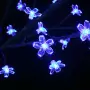 Albero di Natale 120 LED Blu Ciliegio in Fiore 150 cm