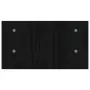 Supporto per Monitor Nero 50x27x15 cm in Legno Massello di Pino