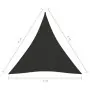 Parasole a Vela Oxford Triangolare 4x4x4 m Antracite