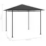 Gazebo 3x3x2,7 m Antracite 180 g/m²