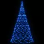 Albero di Natale Pennone Blu 3000 LED 800 cm