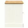 Panca Porta Scarpe VIGO 106x35x40 cm Legno Massello Pino Bianco