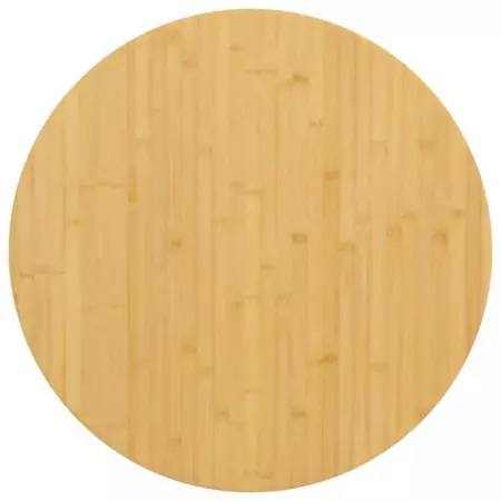 Piano del Tavolo Ø70x2,5 cm in Bambù