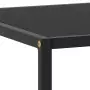 Tavolino da Salotto Nero con Vetro Nero 120x50x35 cm