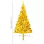 Albero di Natale Artificiale con Supporto Oro 180 cm PET