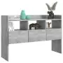 Credenza Grigio Cemento 105x30x70 cm in Truciolato