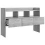 Credenza Grigio Cemento 105x30x70 cm in Truciolato