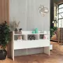 Credenza Bianca Lucido 105x30x70 cm in Truciolato