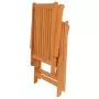 Sedie da Giardino 4 pz con Cuscini Blu Massello di Teak