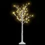 Albero Natale 120 LED 1,2m Salice Bianco Caldo Interno Esterno