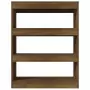 Libreria/Divisorio Rovere Marrone 80x30x103cm Legno Multistrato