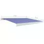 Tenda a Cassonetto Motorizzata 400x300 cm Blu e Bianco