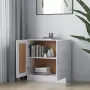 Libreria Bianca 82,5x30,5x80 cm in Legno Multistrato